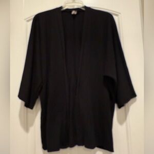 Adara Oversized Ribbed 3/4 Sleeve Cardigan